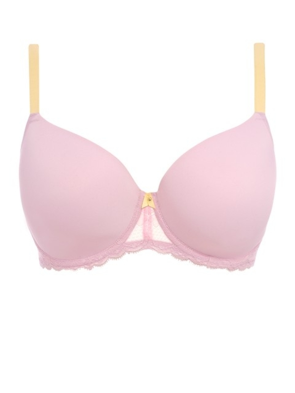 Freya Light Pink Push-Up Bra with Champagne Straps 34f(uk) 34G(us)